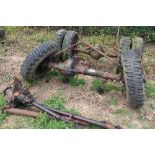 Bedford RL front & rear axles c/w transfer box and prop shafts