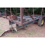 2 wheel hydraulic tipping trailer chassis
