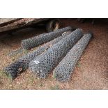 4 rolls of chain link fencing