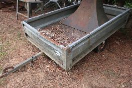 2 wheel galvanised car trailer