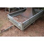 2 wheel galvanised car trailer