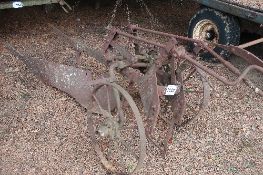 Single furrow trailed plough