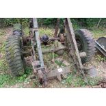 Bedford RL front & rear axles c/w springs transfer box and prop shafts