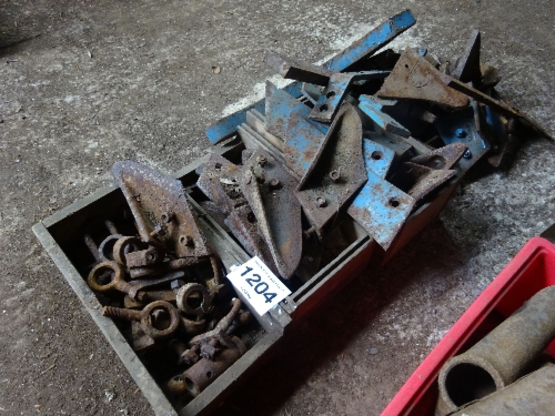 Quantity of assorted plough shears and otherbits