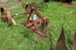 Single furrow deep digger mounted plough