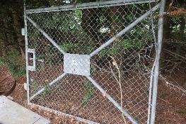 Tubular steel galvanised gate 7ft x 5ft approx