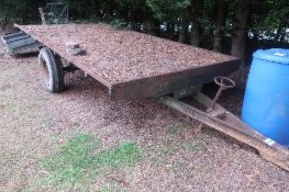 2 wheel flat trailer