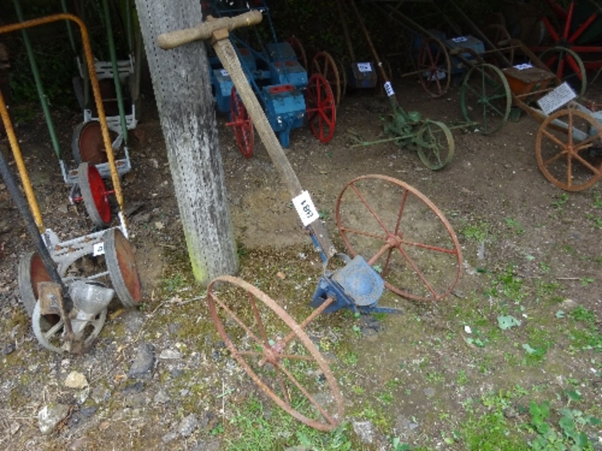 W Benton & Co of St Germans Cornwall single row drill