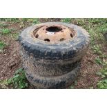 3 no wheels and tyres 9R 22.5