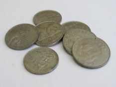 Silver coloured coins: 7 Portuguese, 1x 250 Escudos, 2x 100 Escudos dated between 1986 & 1997.