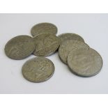 Silver coloured coins: 7 Portuguese, 1x 250 Escudos, 2x 100 Escudos dated between 1986 & 1997.