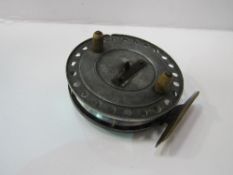 Early centre pin fishing reel, by Homer of London. Estimate £40-50.