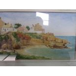5 framed& glazed watercolours of various subjects. Estimate £10-20.