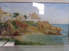 5 framed& glazed watercolours of various subjects. Estimate £10-20.