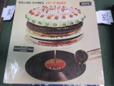2 Rolling Stones LP records: 'Let it Bleed', 1968 original stereo issue (without poster) &
