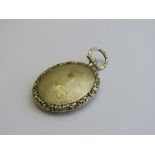 Gold coloured metal antique mourning pendant, length 5.5mm. Estimate £250-300.