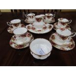 Royal Albert 'Old Country Roses' 21 piece tea set. Estimate £100-120.