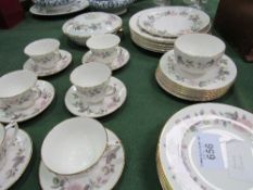 Qty of Royal Worcester 'June Garland' 1961 table ware. Estimate £20-30.