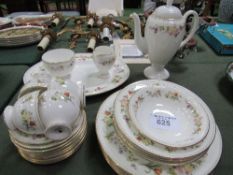 Qty of Wedgwood 'Mirabelle' table ware including a coffee pot. Estimate £30-40.