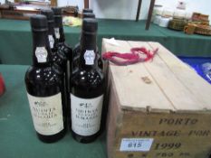 6x 75cl bottles of Quinta Do Vale D.Maria 1999 Porto Vintage Port. Estimate £100-150.