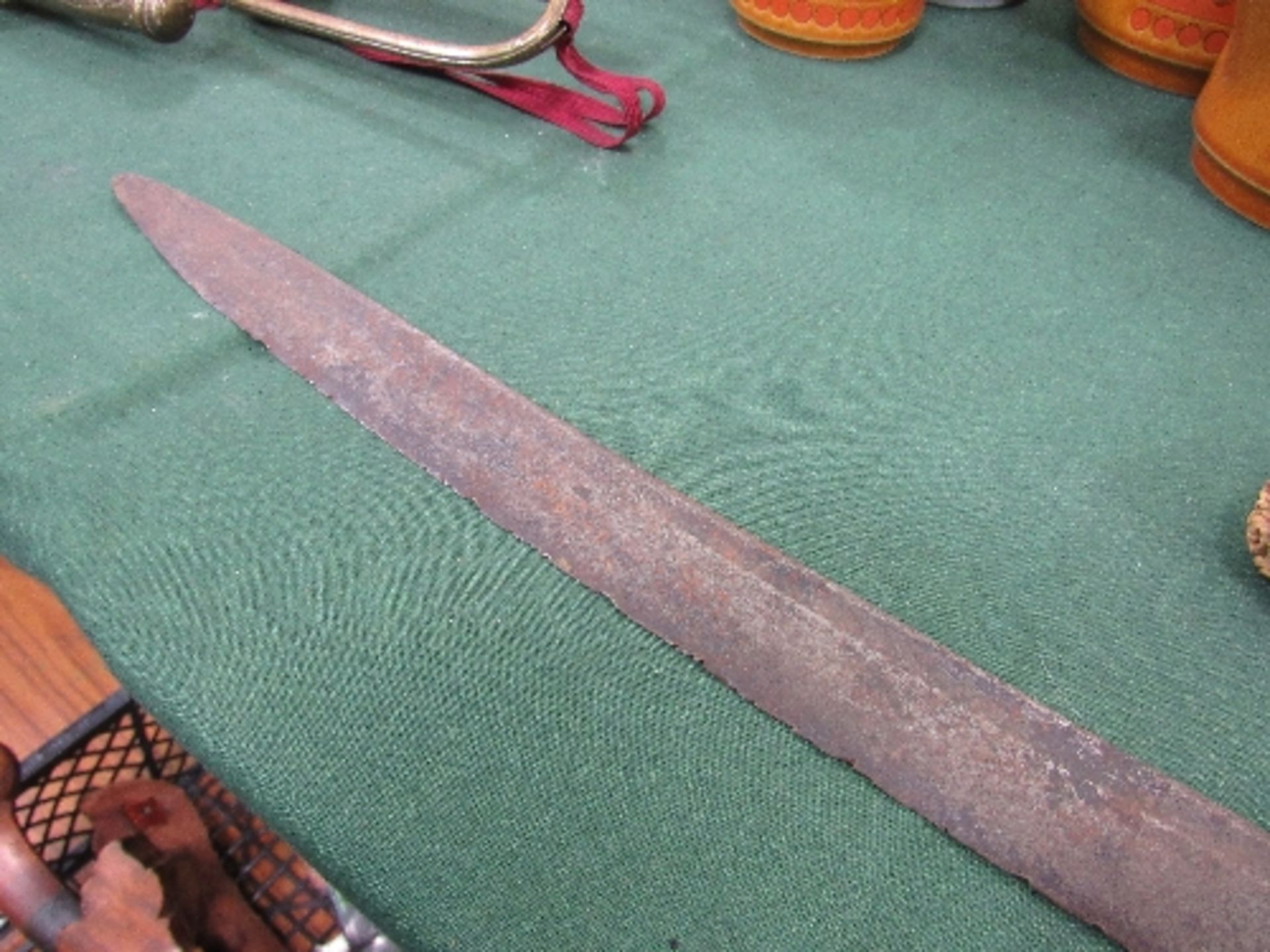 Kris dagger with highly carved handle, together with a German cavalry sabre. - Image 4 of 4