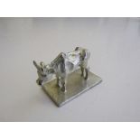 Bier of Israel silver figurine - cow. Estimate £20-25.