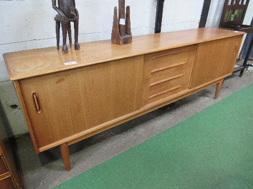 1960's Troeds Bjarnum Swedish sideboard, 202cms x 45cms x 80cms. Estimate £200-300.