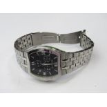 Pierre Cardin stainless steel case & strap wristwatch. Estimate £40-60.