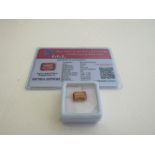 Natural emerald cut orange loose sapphire, weight 6.35ct with certificate. Estimate £50-70.