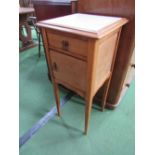 French pot cupboard with marble top & inside, 39cms x 39cms x 85cms. Estimate £20-30.