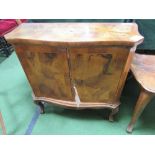 Italian hardwood cabinet, 78cms x 34cms x 74cms & Italian parquetry coffee table, 80cms x 50cms x