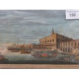 1794 collectable hand coloured print of 'The Doge's Palace' at Venice & the Grand Canal scenery by M