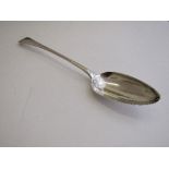 Georgian silver serving spoon, hallmarked London 1811, length 31cms. Estimate £40-60.