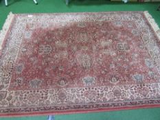 Oriental carpet, 2.9 x 2. Estimate £30-40.