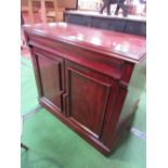 Small mahogany sideboard, 112cms x 39cms x 92cms. Estimate £80-100.