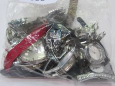 11 wristwatches & 1 watch strap. Estimate £15-20.