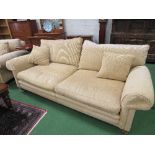 Large corded 3 seat sofa, approx 202cms length.