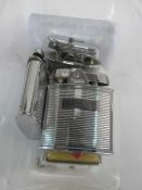 Vintage Mosda 500 petrol lighter, plus 2 Ronsons & a retro Next. Estimate £10-20