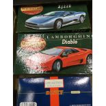 Matchbox Masterclas Jaguar XJ220, Lamborghini Diablo & Dinky pewter Jag. Estimate £20-30