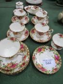 Royal Albert 'Old Country Roses' tea set for 6. Estimate £70-90