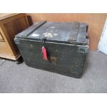 Pine WWI munitions box. Estimate £20-40
