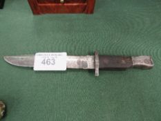 WWI bayonet & a bayonet marked 1318, marked on blade 42cil. Estimate £20-40