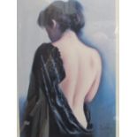 2 framed & glazed limited edition prints of 'Carla' signed by the artist Domingo. Estimate £20-40