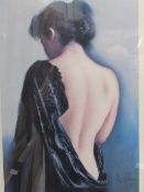 2 framed & glazed limited edition prints of 'Carla' signed by the artist Domingo. Estimate £20-40