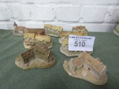 David Winter Tiny Series: 4 Anne Hathaway Cottages, 2 Silgrave Manor, Cotswold Farmhouse,