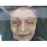 French anatomical wax death mask of a woman (with hair). Estimate £120-180