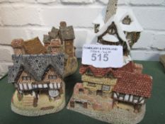 David Winter Cottages: Gunsmith's Cottage, market Street, Brookside hamlet & Xmas Special Tiny Tim