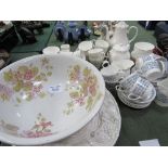 Heron Cross pottery & Mayfair china matching tea & coffee sets, Royal Tuscan part tea set, wash bowl