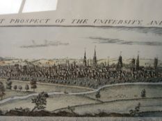 The South West Prospect of the University & City of Oxford. Very large framed & glazed panoramic