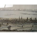 The South West Prospect of the University & City of Oxford. Very large framed & glazed panoramic